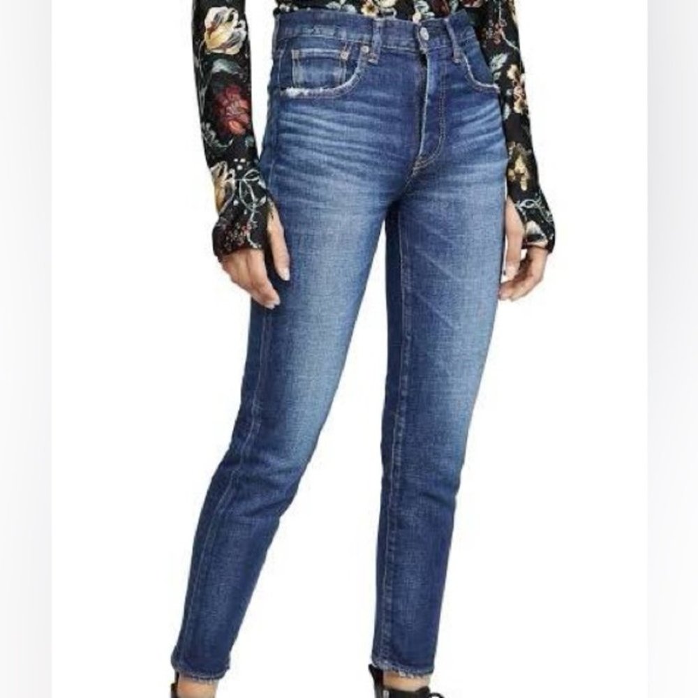 MOUSSY VINTAGE Cameron Skinny-Hi Ankle Dark Wash Jeans